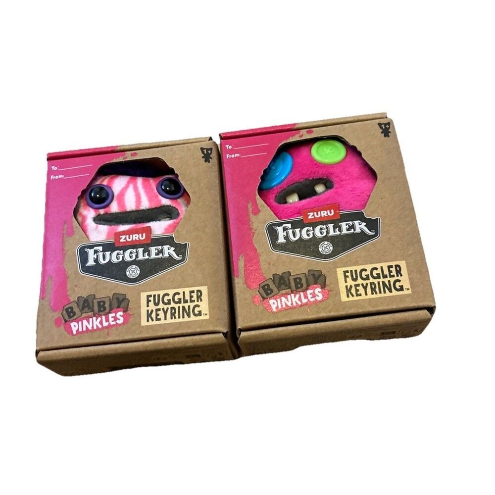 Lot Of 2 Zuru Fuggler Baby Pinkles 3.5” Keyring SEALED 2026